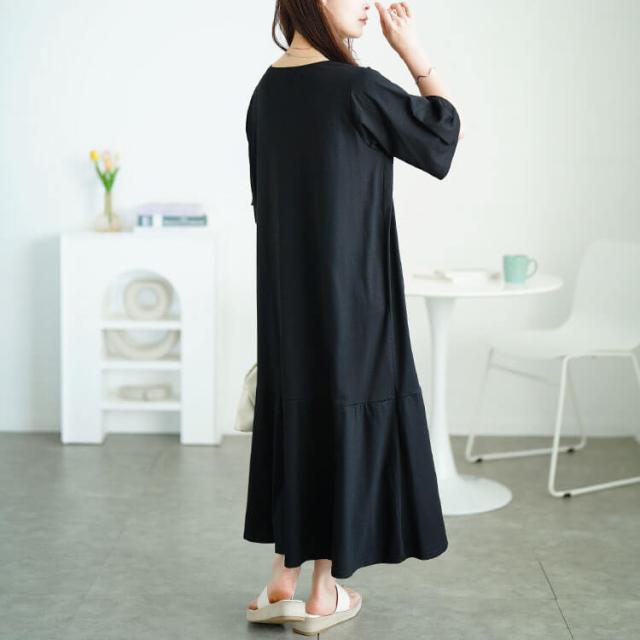 オープンショルダーマーメイドワンピース