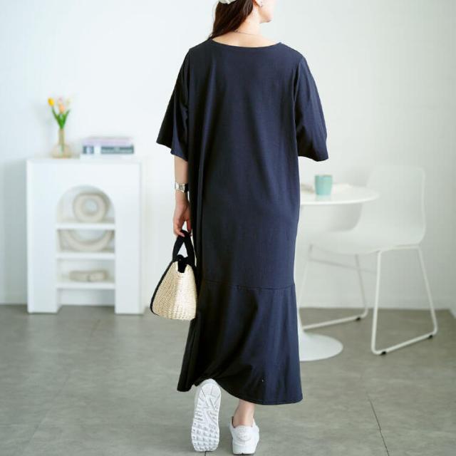 オープンショルダーマーメイドワンピース