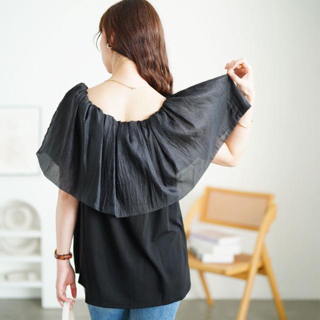 ケープカラープルオーバー