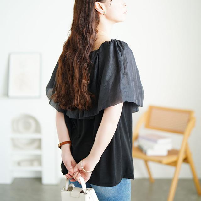 ケープカラープルオーバー