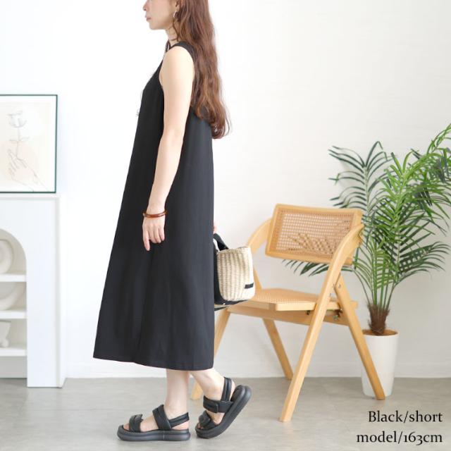 選べる2丈！ノースリーブAラインワンピース