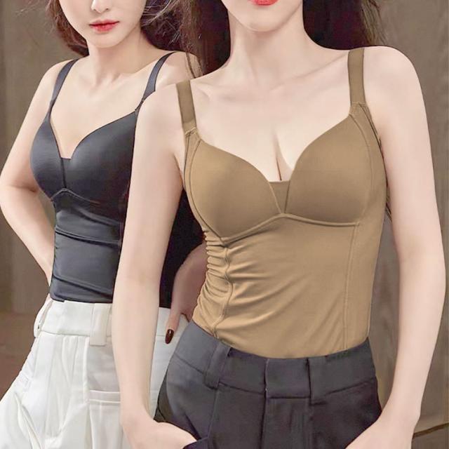 裏起毛&蓄熱カップ付きキャミソール