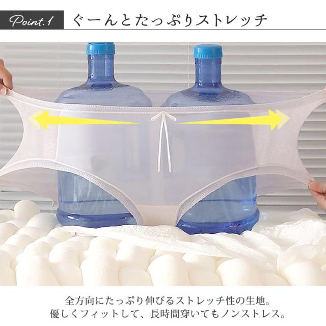 シアーレースハイウエストショーツ