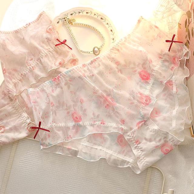 ローズメッシュリボンショーツ