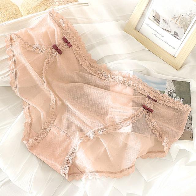 ドット柄シアーレースショーツ