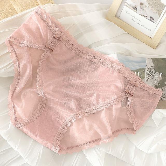 ドット柄シアーレースショーツ