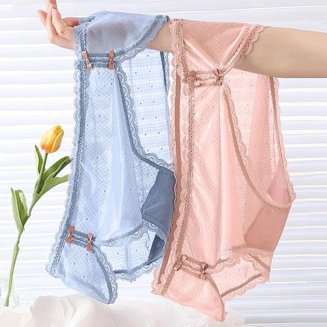 ドット柄シアーレースショーツ