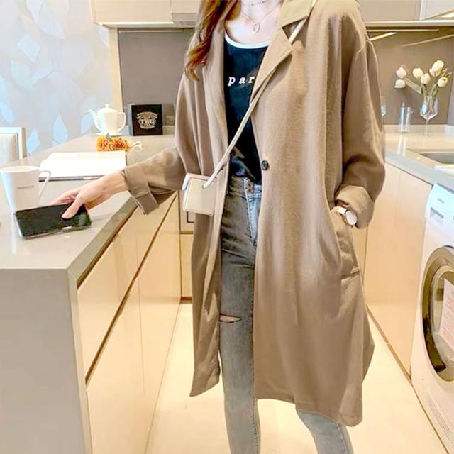 ミドル丈テーラードジャケット