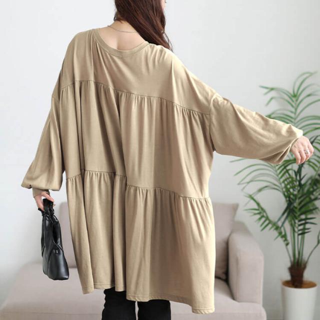 ティアードビッグチュニックTシャツ