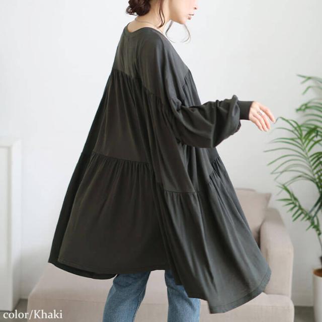 ティアードビッグチュニックTシャツ