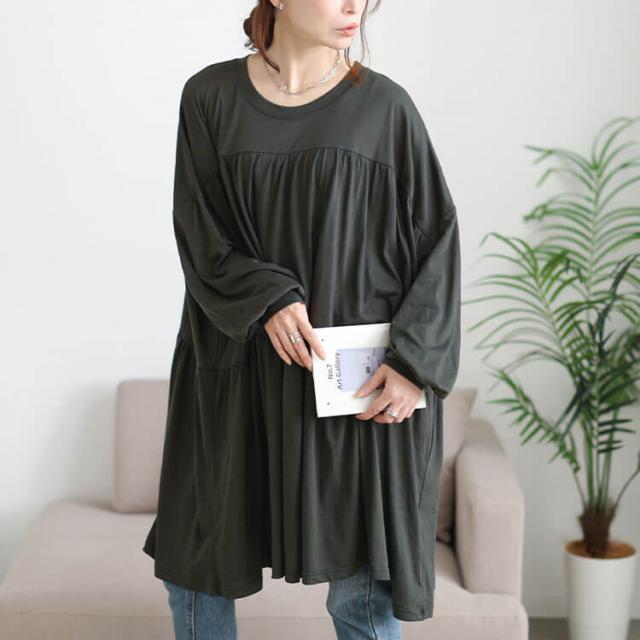 ティアードビッグチュニックTシャツ