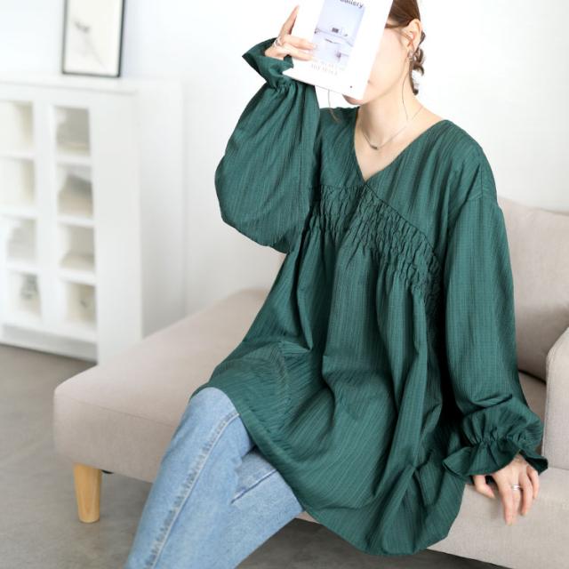 キャンディスリーブシャーリングチュニック