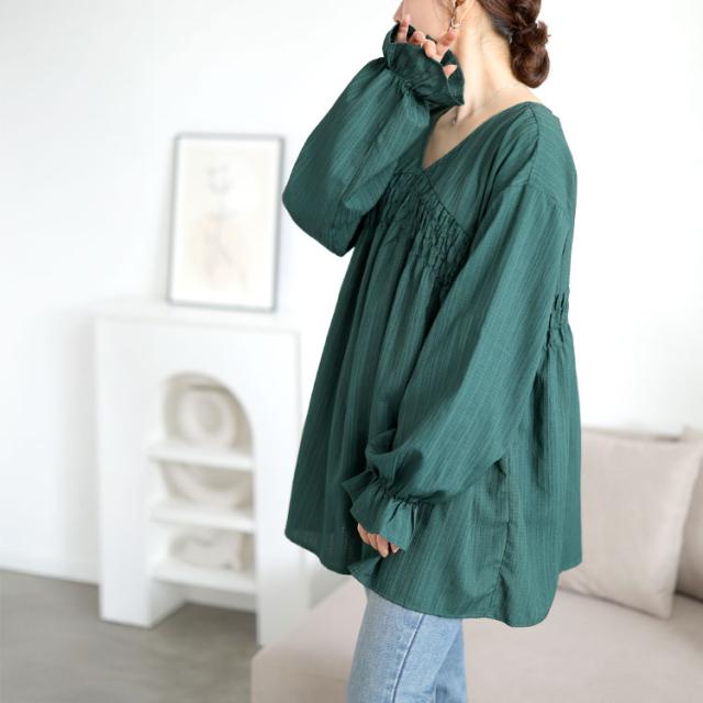 キャンディスリーブシャーリングチュニック