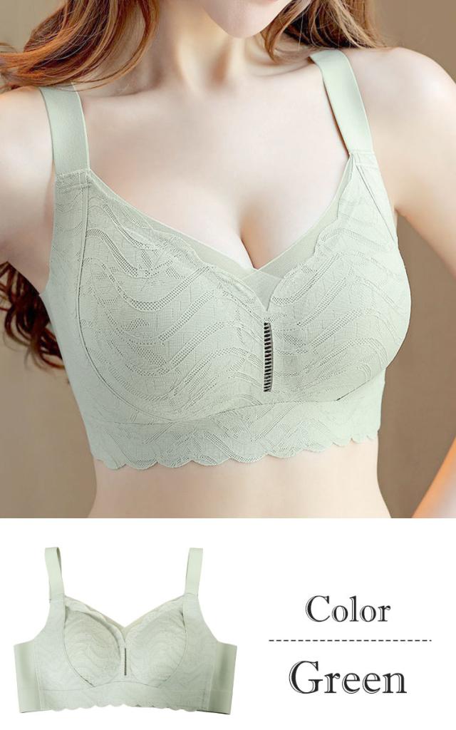 4段ホック脇高ノンワイヤーブラ