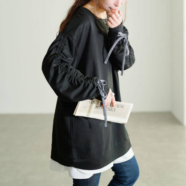 ドロストスリーブプルオーバー