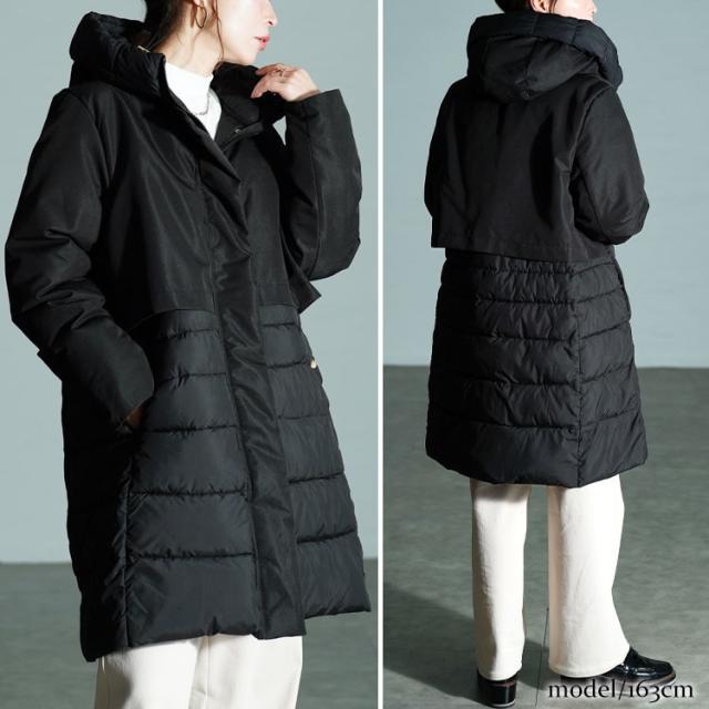 撥水＆防風ファイバーダウンコート