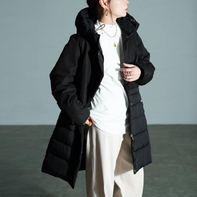 撥水＆防風ファイバーダウンコート