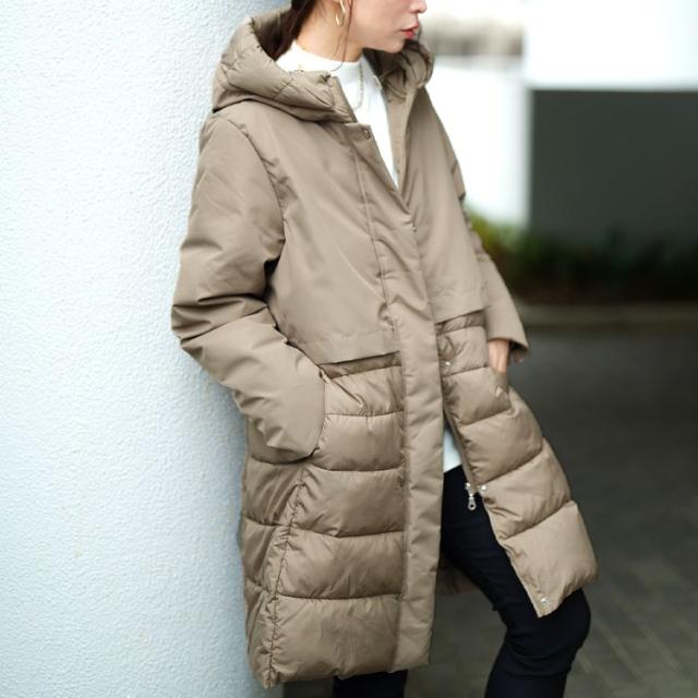 撥水＆防風ファイバーダウンコート