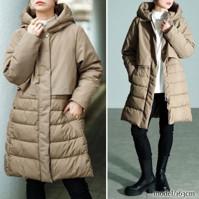 撥水＆防風ファイバーダウンコート