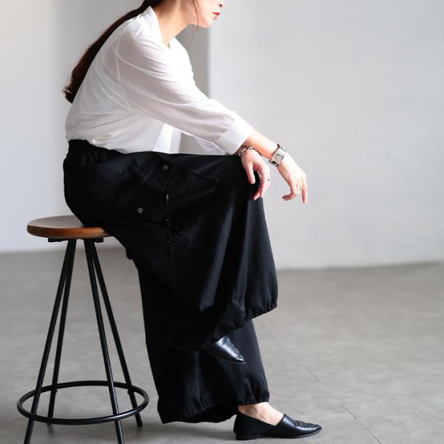 裾ドロストボリュームカーゴパンツ