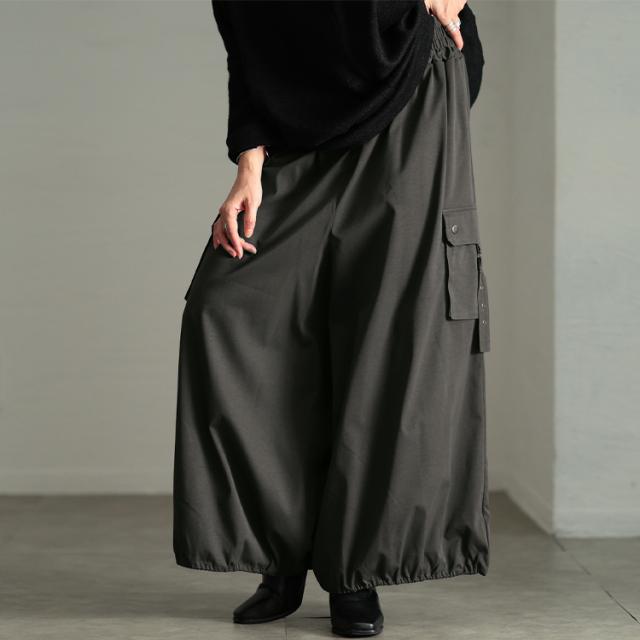裾ドロストボリュームカーゴパンツ