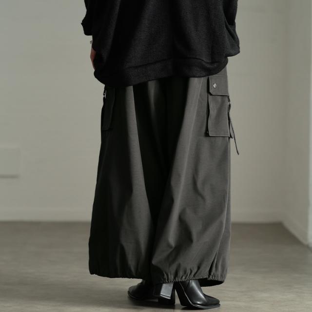 裾ドロストボリュームカーゴパンツ