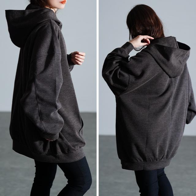 ビッグフードジップパーカー