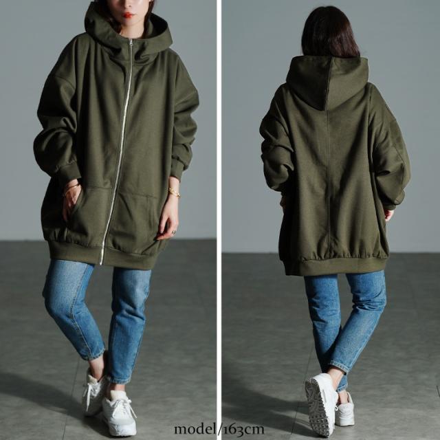 ビッグフードジップパーカー