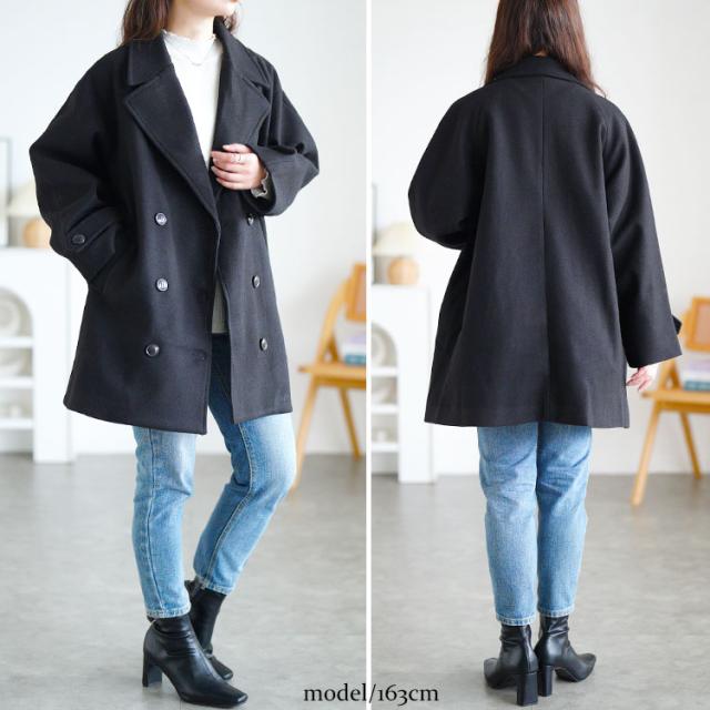オーバーサイズダブルブレストコート
