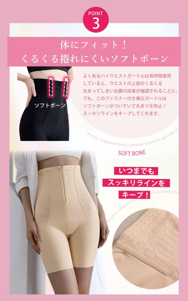 ファスナー付き着圧ガードルショーツ