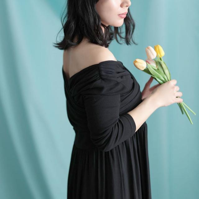 2WAYカシュクールフレアワンピース