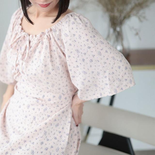 フラワーミストギャザーワンピース