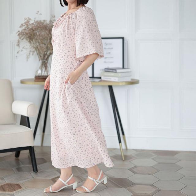 フラワーミストギャザーワンピース