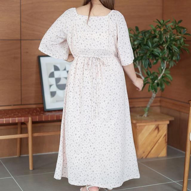 フラワーミストギャザーワンピース