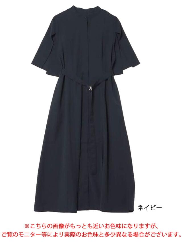 ケープスリーブベルトワンピース