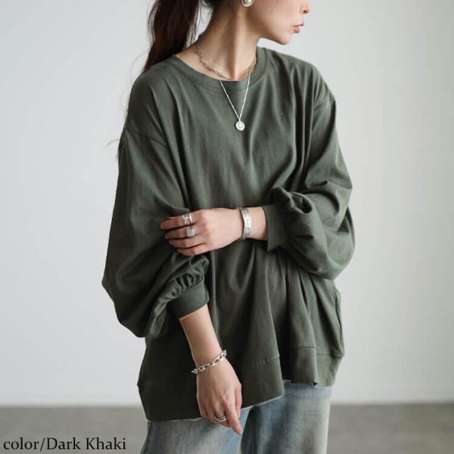 スラブオーバーサイズプルオーバー