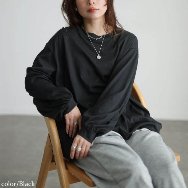 スラブオーバーサイズプルオーバー