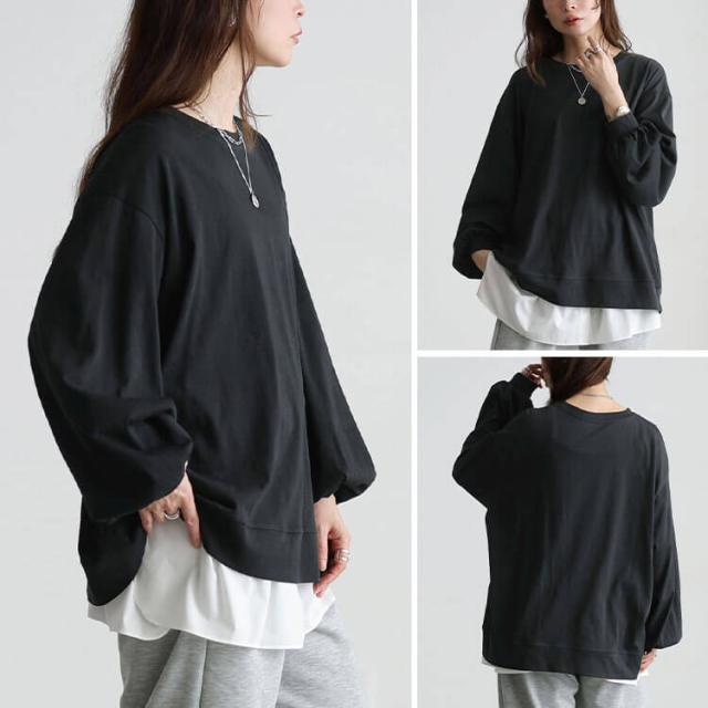 スラブオーバーサイズプルオーバー