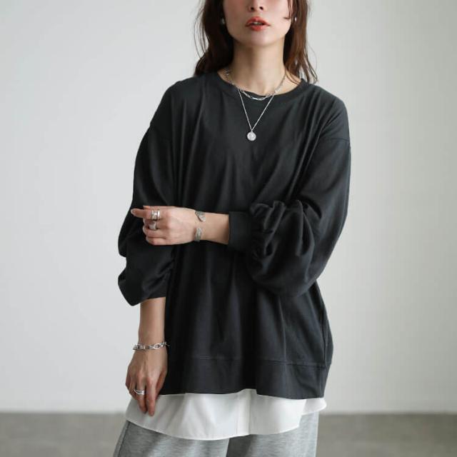 スラブオーバーサイズプルオーバー