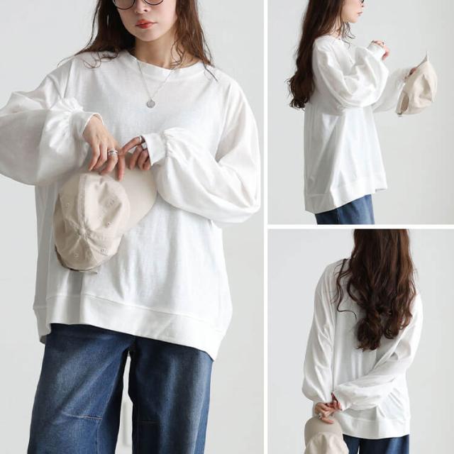 スラブオーバーサイズプルオーバー