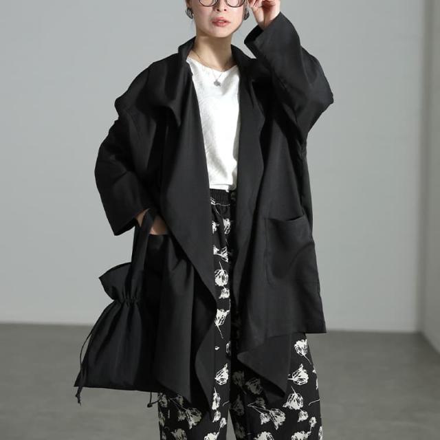 ルーズネックオーバーサイズ変形ジャケット