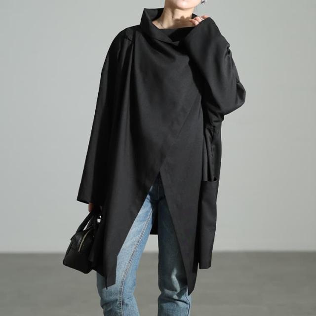 ルーズネックオーバーサイズ変形ジャケット