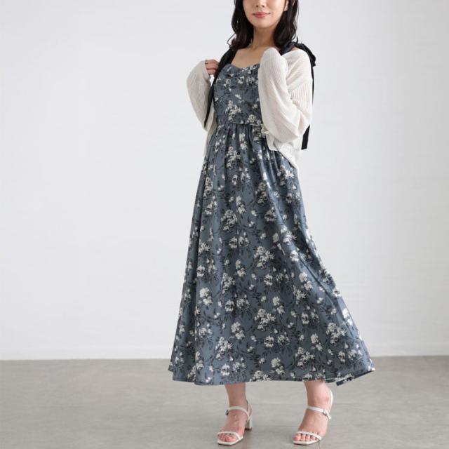 フラワーガーリーワンピース