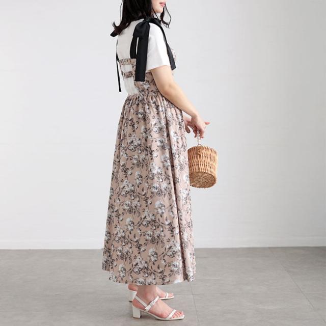 フラワーガーリーワンピース