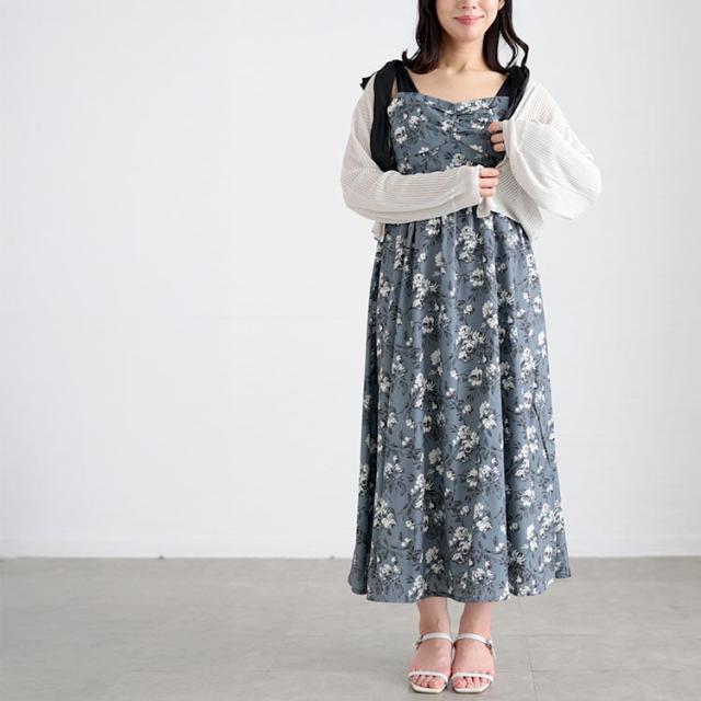 フラワーガーリーワンピース