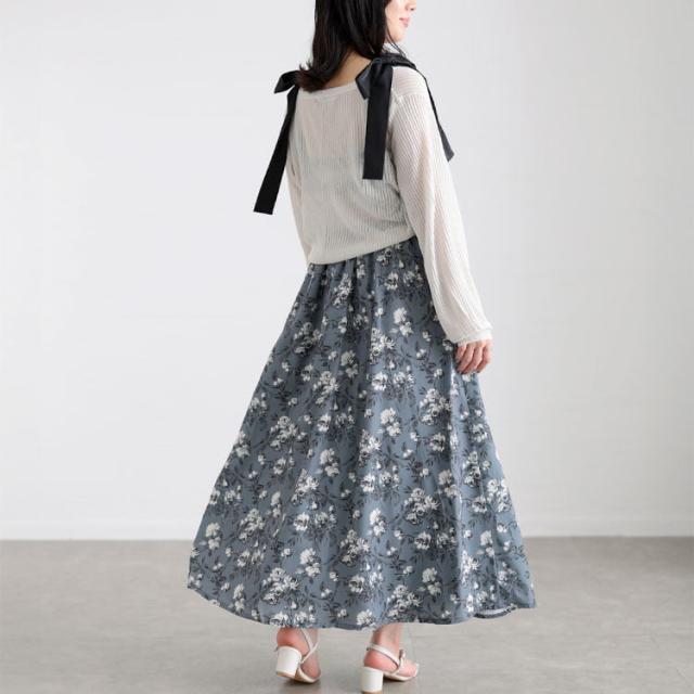 フラワーガーリーワンピース