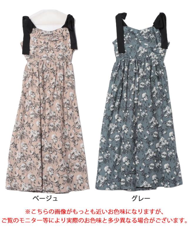 フラワーガーリーワンピース