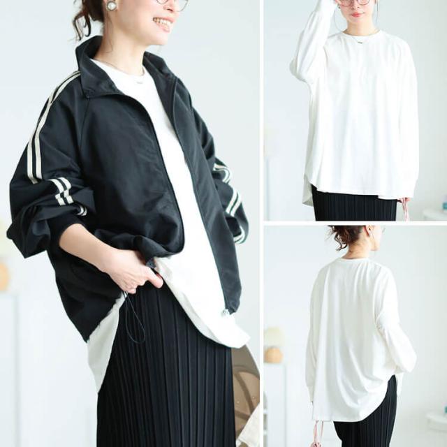 ラウンドヘムコットンプルオーバー