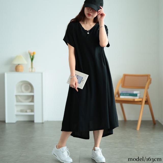 吸水速乾＆UVカット肩タックワンピース