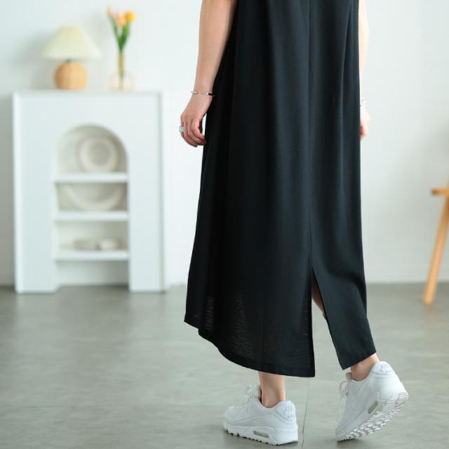 吸水速乾＆UVカット肩タックワンピース